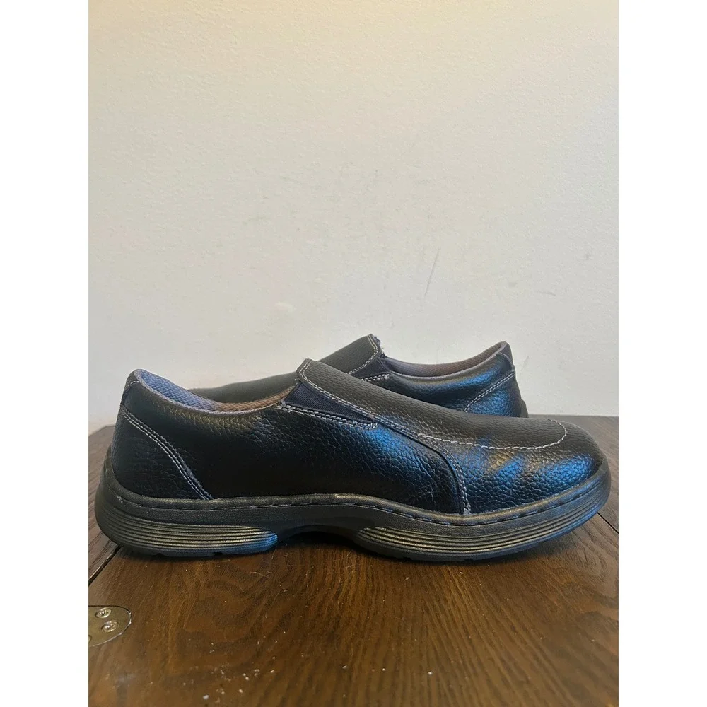DR. Martens Black Leather Foster Slip On Pebble Sport Loafers Men's Size 11